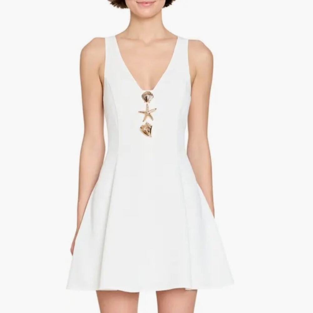 Amanda Uprichard Aries Mini Dress in White S - Picture 5 of 10